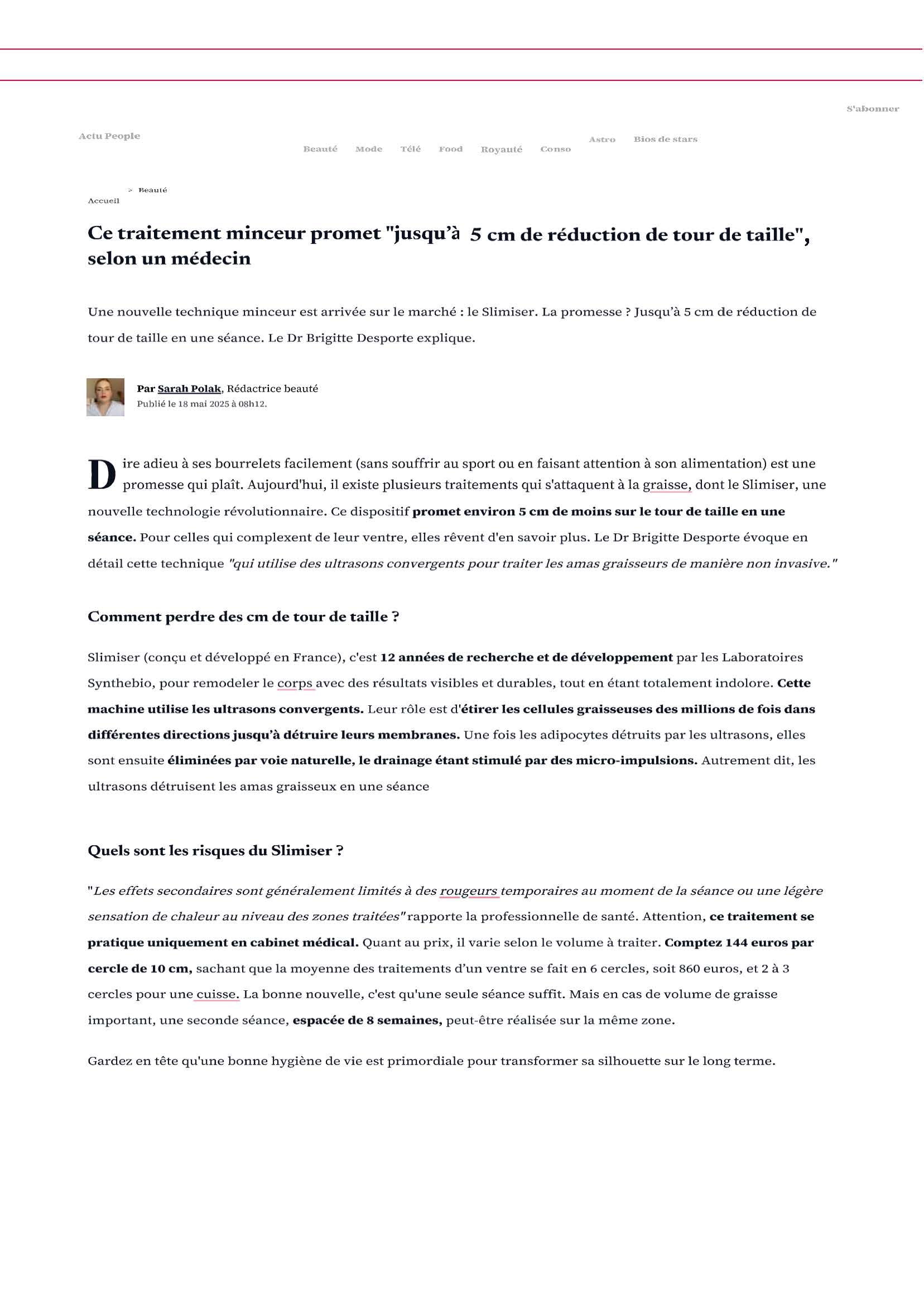 Voici article